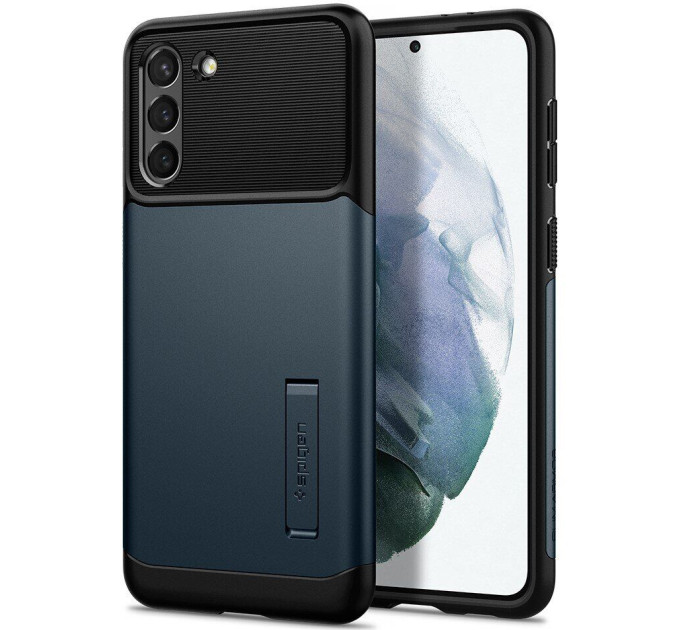 Spigen Чохол-накладка Spigen Slim Armor для Samsung Galaxy S21 SM-G991 Metal Slate (ACS02444)