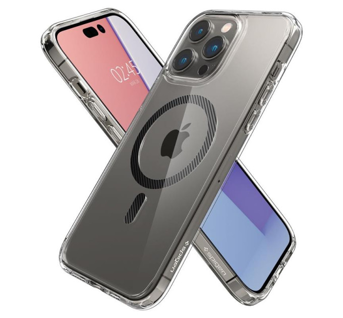 Spigen Чохол-накладка Spigen Ultra Hybrid MagFit для Apple Iphone 14 Pro Max Carbon Fiber (ACS04827)