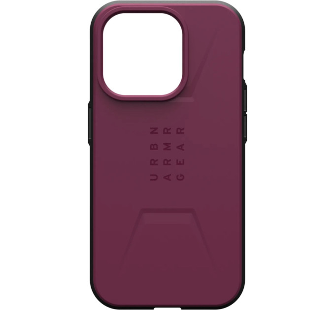 Urban Armor Gear Чохол-накладка Urban Armor Gear Civilian Magsafe для Apple iPhone 15 Pro Max Bordeaux (114295119049)