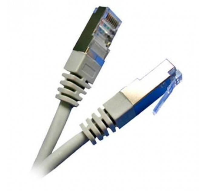 Патч-корд 3м, FTP, cat.5e, CU, 24AWG, grey Kingda (KD-PAFT4300GY)