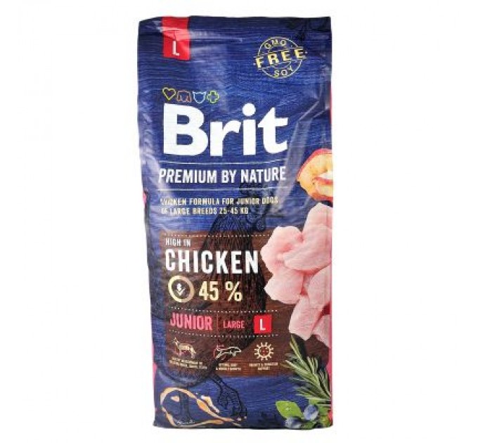 Brit Premium Сухий корм для собак Brit Premium Dog Junior L 15 кг (8595602526437)