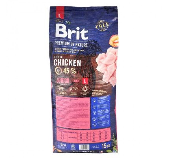 Brit Premium Сухий корм для собак Brit Premium Dog Junior L 15 кг (8595602526437)