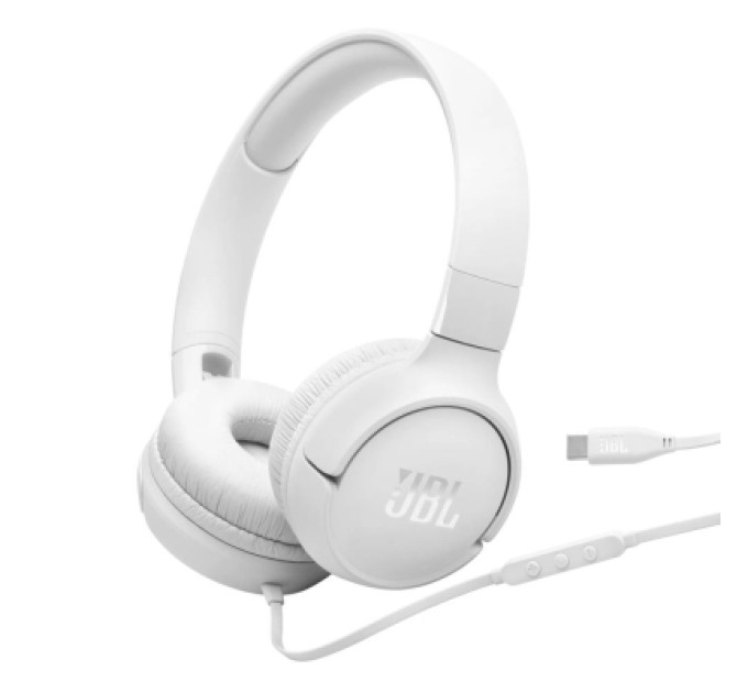 JBL Навушники JBL Tune 520C USB-C White (JBLT520CWHT)