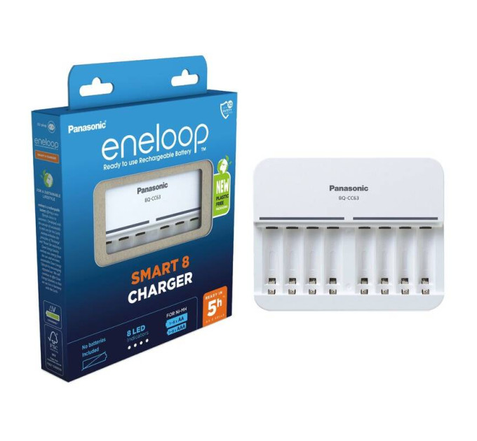 Panasonic Зарядний пристрій Panasonic Eneloop ready AA/AAA (BQ-CC63)