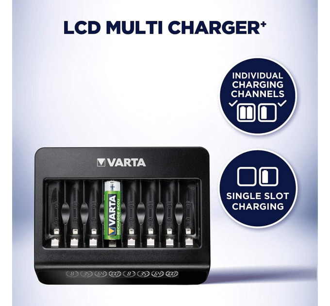 Varta Мережевий зарядний пристрій Varta LCD Multi Charger Plus AA/AAA Ni-Mh/Ni-Cd