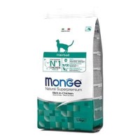 Сухий корм для кішок Monge Cat Hairball зі смаком курки, кукурудзи та рису 1.5 кг (8009470005234)