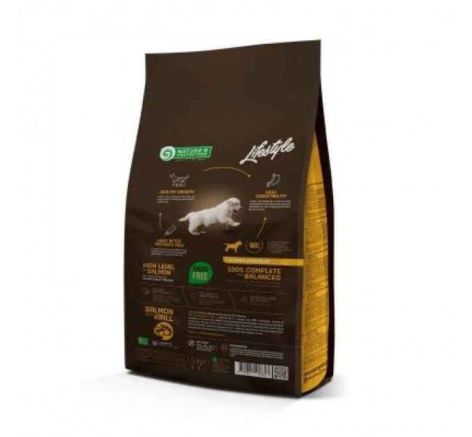 Сухий корм для собак Nature's Protection Lifestyle Grain Free Salmon Starter For Puppies 1.5 кг (NPLS45682)