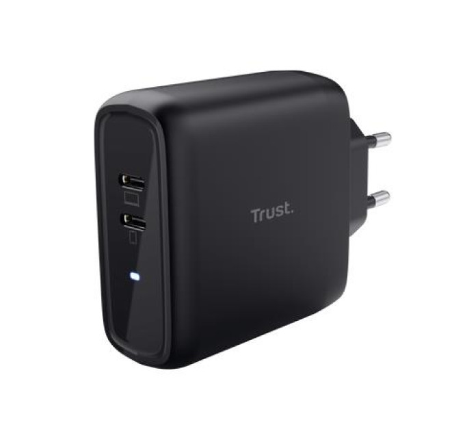 Trust Зарядний пристрій Trust Maxo 65W 2xUSB-C PD black (25380_TRUST)