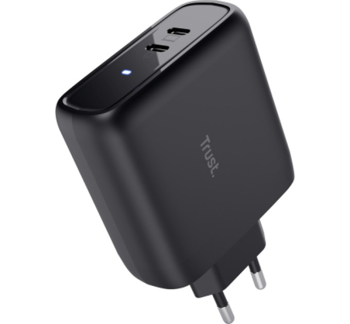 Trust Зарядний пристрій Trust Maxo 65W 2xUSB-C PD black (25380_TRUST)