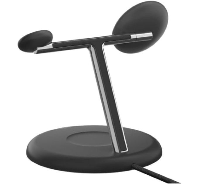 Belkin Зарядний пристрій Belkin 3in1 Magnetic Adjustable Pad Qi2 15W Black (WIZ023VFBK)