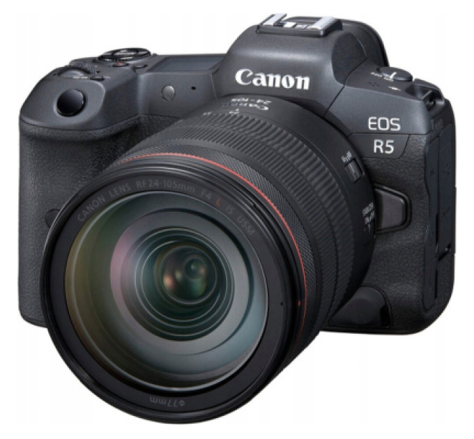Canon Цифровий фотоапарат Canon EOS R5 + RF 24-105 f/4.0 L IS (4147C069)