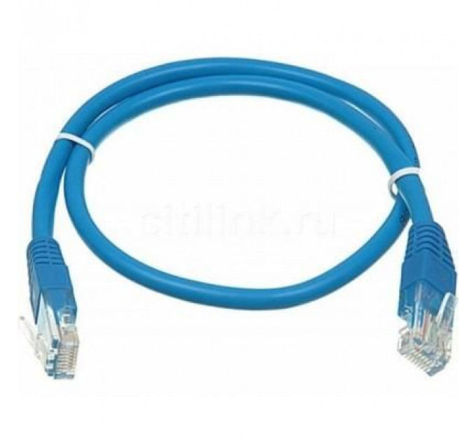 Патч-корд 0.5м, UTP, cat.5e, CU, 24AWG, blue Kingda (KD-PAUT3050BU)