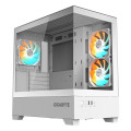GIGABYTE Корпус Gigabyte C201 Panoramic Tempered Glass Ice без БЖ (GB-C201PI)
