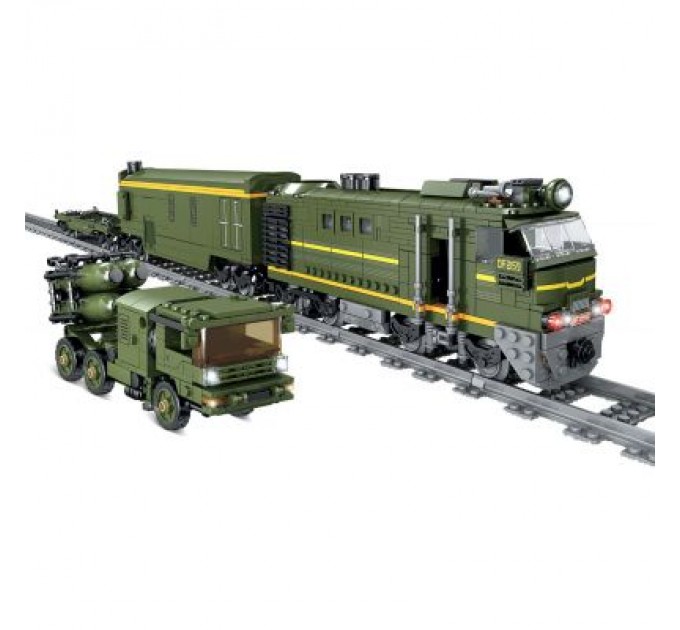 ZIPP Toys Конструктор ZIPP Toys Потяг DF2159 з рельсами, зелений на радіокеруванні (98252)