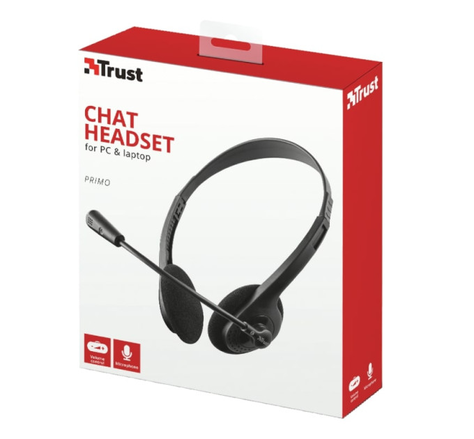Trust Гарнiтура Trust Primo Chat Black (21665)