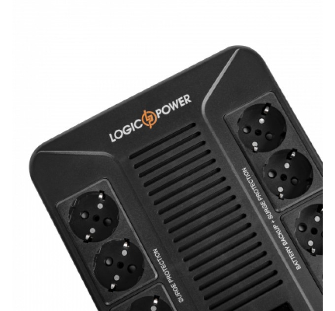 LogicPower Пристрій безперебійного живлення LogicPower LP-UL600VA-8PS (16160)
