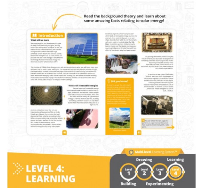 Engino Конструктор Engino Stem Як працює сонячна енергія (STL20-EN)