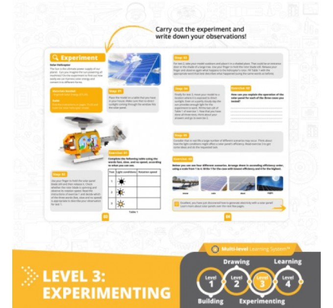 Engino Конструктор Engino Stem Як працює сонячна енергія (STL20-EN)