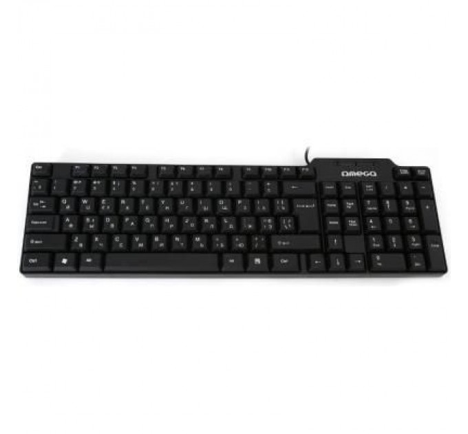 Omega Клавіатура Omega OK-05 Cyrilic Version USB Black (OK05TRU)