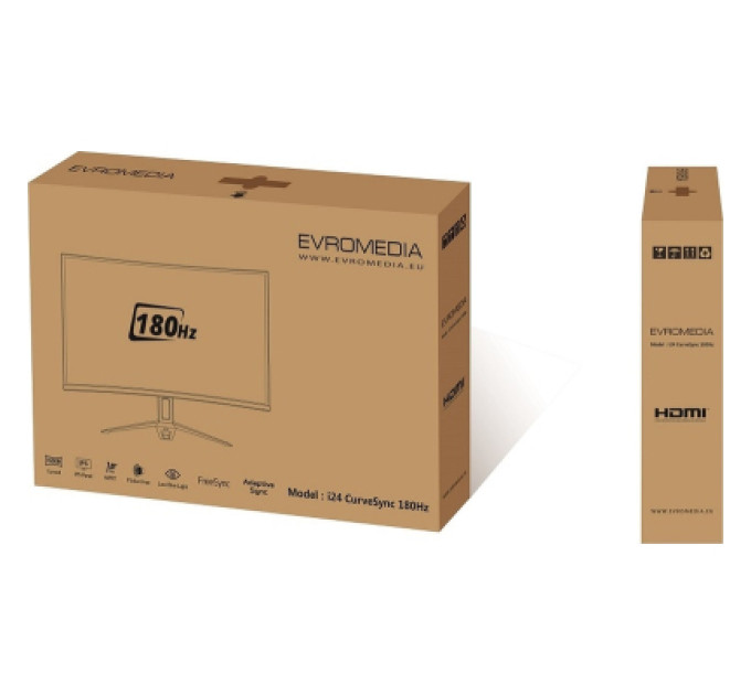 EvroMedia Монітор EvroMedia i24 CurveSync 180 Hz