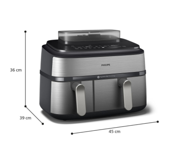 Philips Мультипіч Philips Dual Basket Airfryer 5000 Series (NA555/00)