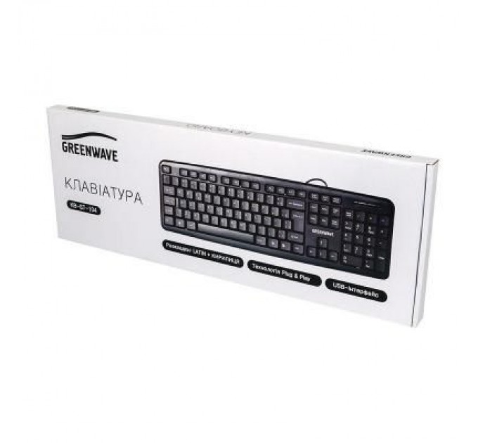 Greenwave Клавіатура Greenwave KB-ST-104, black (R0014215)