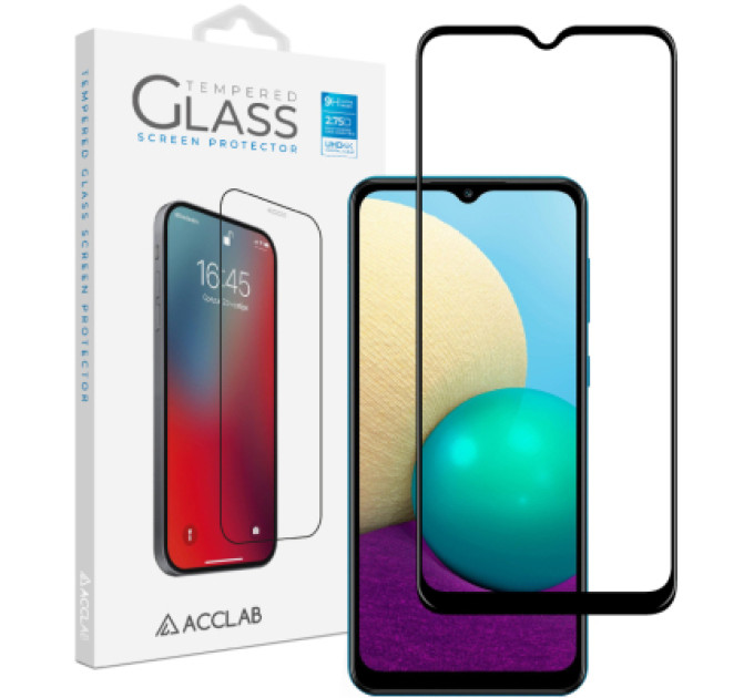 ACCLAB Скло захисне ACCLAB Full Glue Samsung A02 (1283126509605)