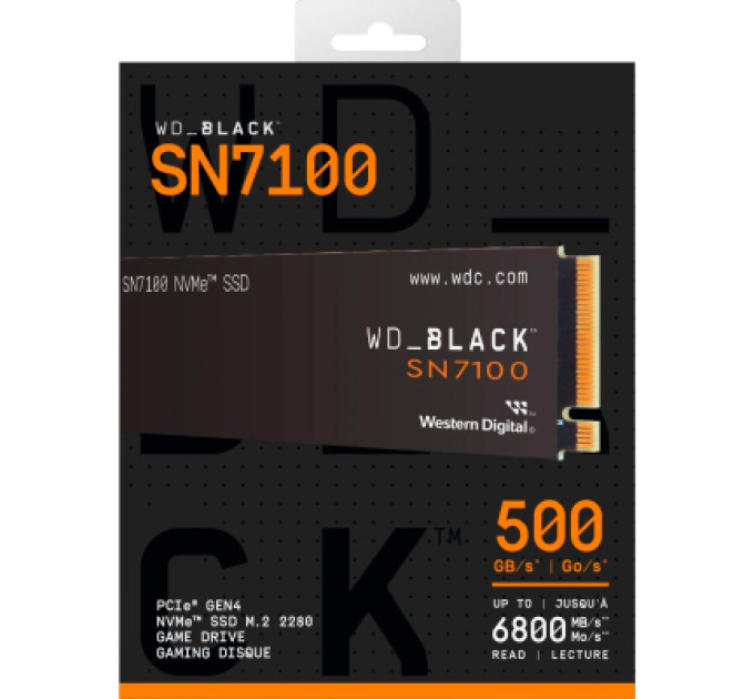 WD Накопичувач SSD M.2 2280 500GB SN7100 WD (WDS500G4X0E)