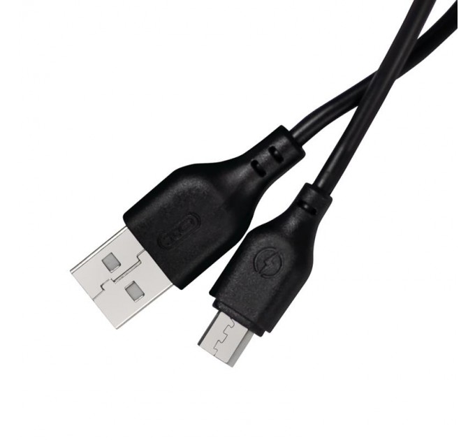 XO Кабель XO NB103 USB-microUSB (M/M), 2.1A 2м Black (6920680862788)