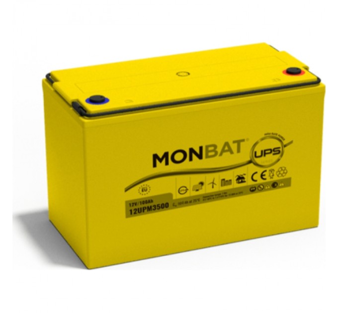 MONBAT Батарея до ДБЖ MONBAT 12V-100Ah, AGM (12UPM3500)