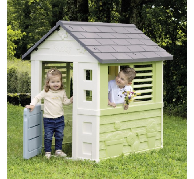 Smoby Ігровий будиночок Smoby Life Райдужний зі ставнями, 110х98х127 см (7600810737)