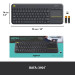 Logitech Клавіатура Logitech K250 Bluetooth/Wireless UA Graphite (920-013822)