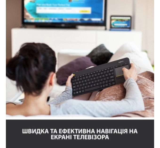 Logitech Клавіатура Logitech K250 Bluetooth/Wireless UA Graphite (920-013822)
