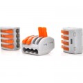 Voltronic З'єднувач кабелю 4-pin аналог WAGO K222-414, 15штпак Voltronic (K222-414/15)