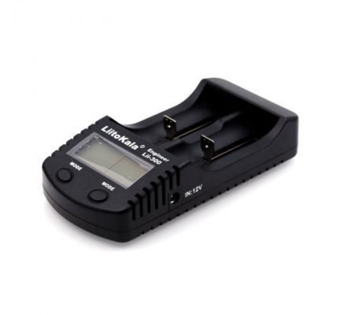 Liitokala Зарядний пристрій для акумуляторів Liitokala 2 Slots, LCD дисплей, Li-ion/Ni-MH/Ni-Cd/AA/ААA/AAAA/С (Lii-300)