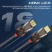 Promate Кабель мультимедійний HDMI to HDMI 15.0m v.2.0 prolink4k60-15m Promate (prolink4k60-15m)