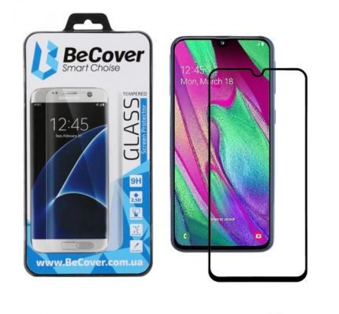 BeCover Скло захисне BeCover Samsung Galaxy A40 SM-A405 Black (703802)