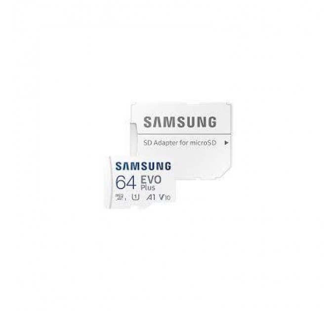 Samsung Карта пам'яті Samsung 64GB microSD class 10 UHS-I U3 V30 A2 EVO Plus (MB-MC64SA/EU)