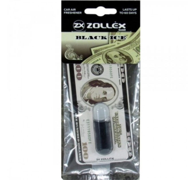Zollex Ароматизатор для автомобіля Zollex Dollar Black ice (3929952)