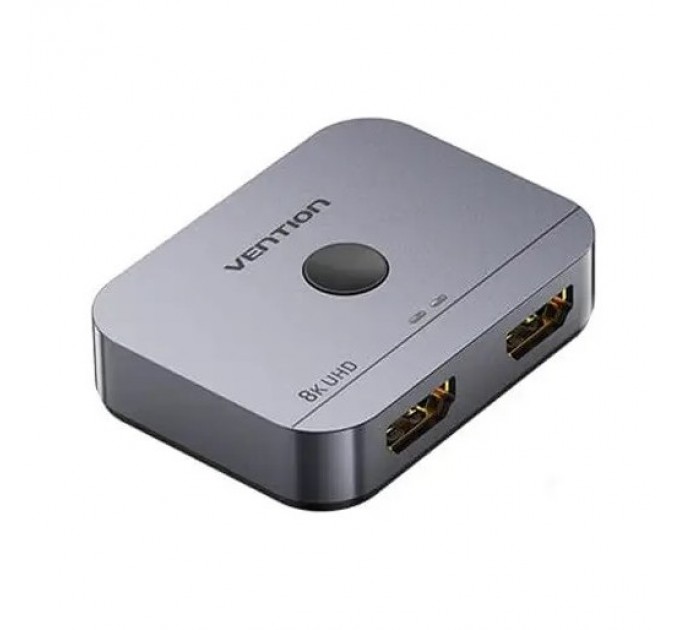 Vention Світч 2-Port Bi-Directional 8K HDMI Gray Aluminium Alloy Type (AKPH0)
