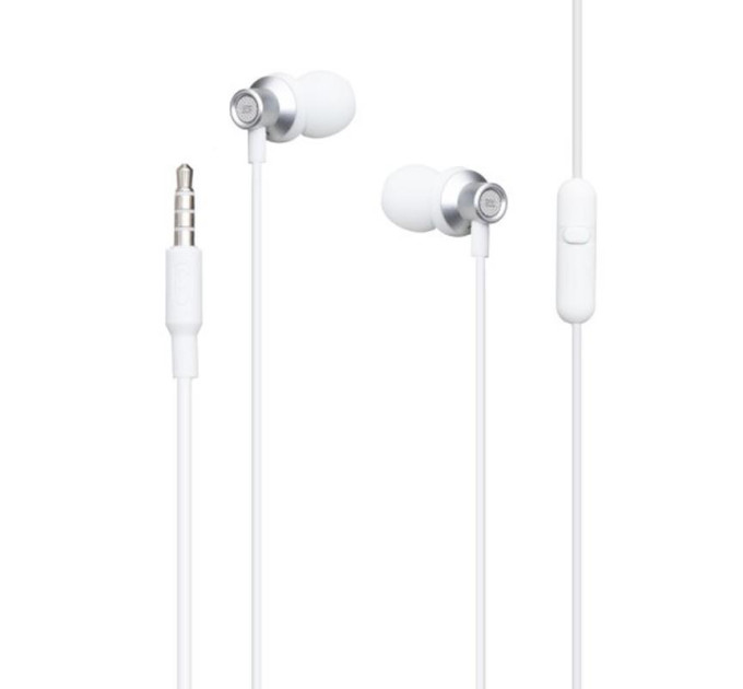 XO Гарнітура XO EP15 In-ear Metal White (6920680866175)