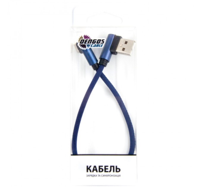 Dengos Дата кабель USB 2.0 AM to Type-C 0.25m blue Dengos (NTK-TC-UG-SHRT-SET-BLUE)