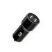 XO Автомобільний зарядний пристрій XO TZ09 (2USB, 2.4A) Black (6920680873487) + кабель microUSB