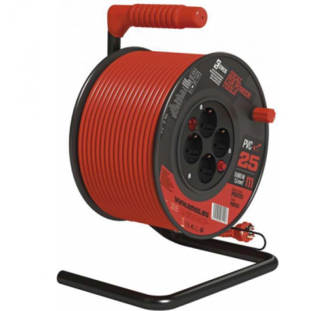 EMOS Мережевий подовжувач EMOS катушка 4 роз., 25 м (P092251)