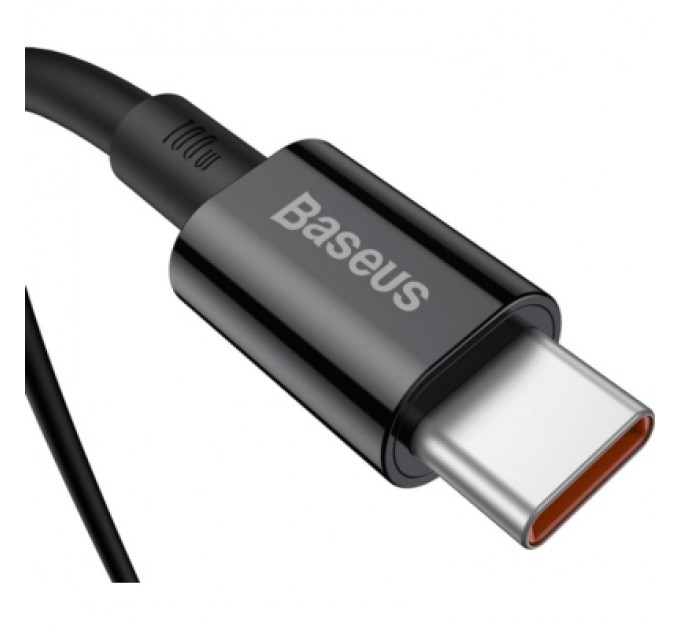 Baseus Дата кабель USB-C to USB-C 1.0m 5A Black Baseus (CATYS-B01)