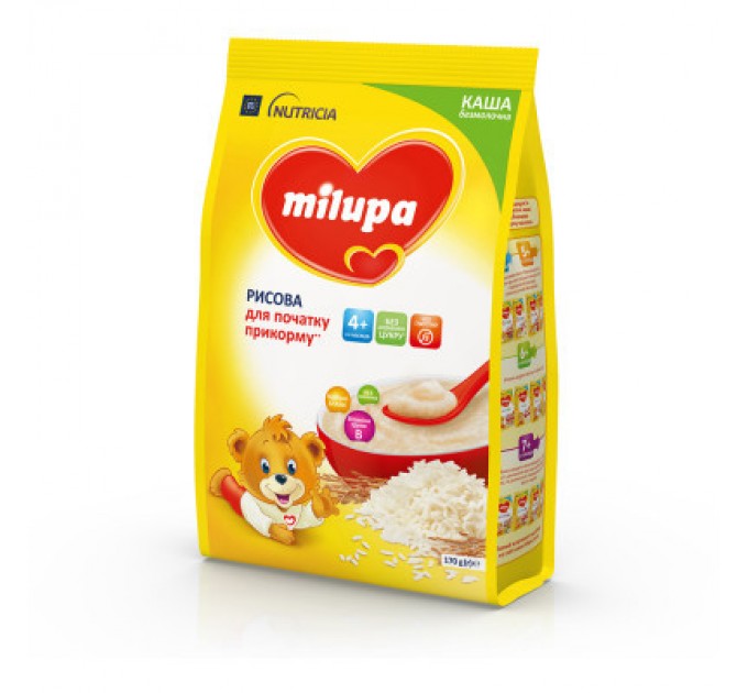 Milupa Дитяча каша Milupa Рисова молочна 170 г (5900852930058)