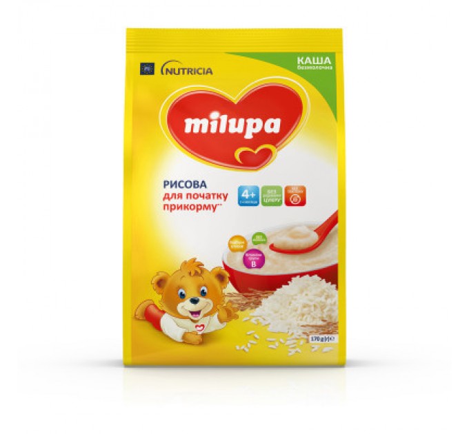 Milupa Дитяча каша Milupa Рисова молочна 170 г (5900852930058)