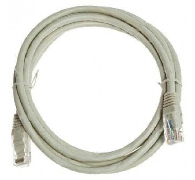 Патч-корд 1м, UTP, cat.6, CU, 24AWG, grey Kingda (KD-PAUT6100GY)