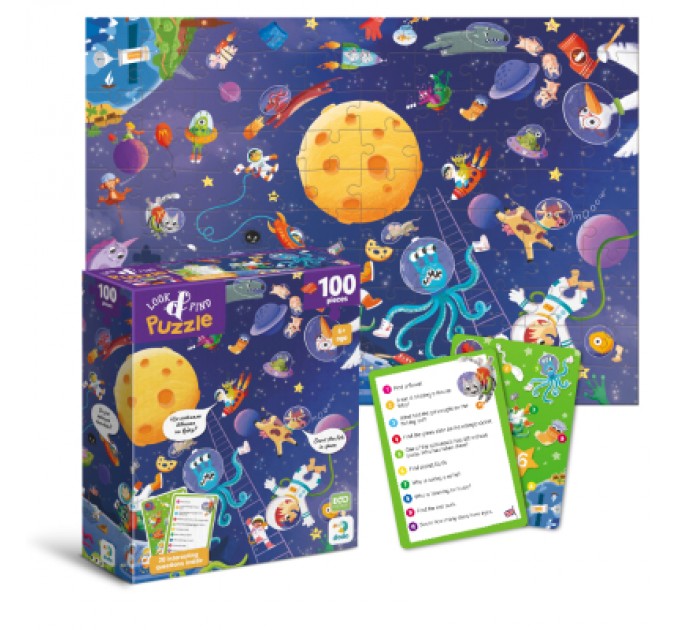 DoDo Пазл DoDo Шукай та знаходь Шалений космос, 100 елементів (300668)