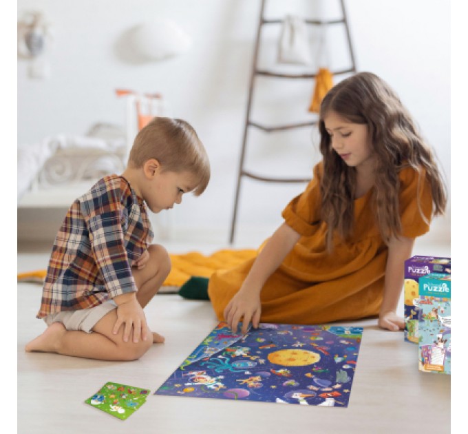 DoDo Пазл DoDo Шукай та знаходь Шалений космос, 100 елементів (300668)